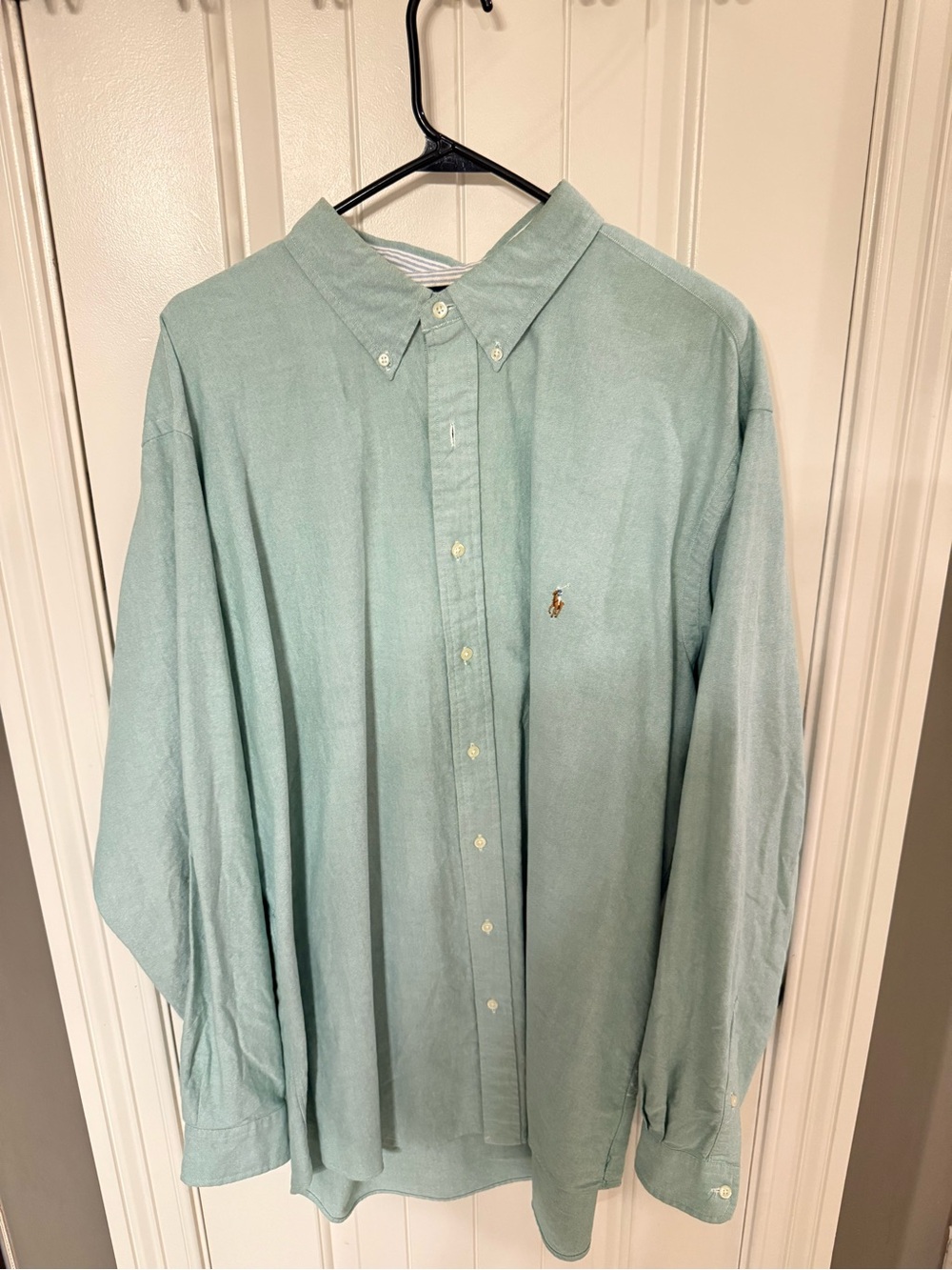 Ralph Lauren Mint Green Button-Down Oxford Shirt